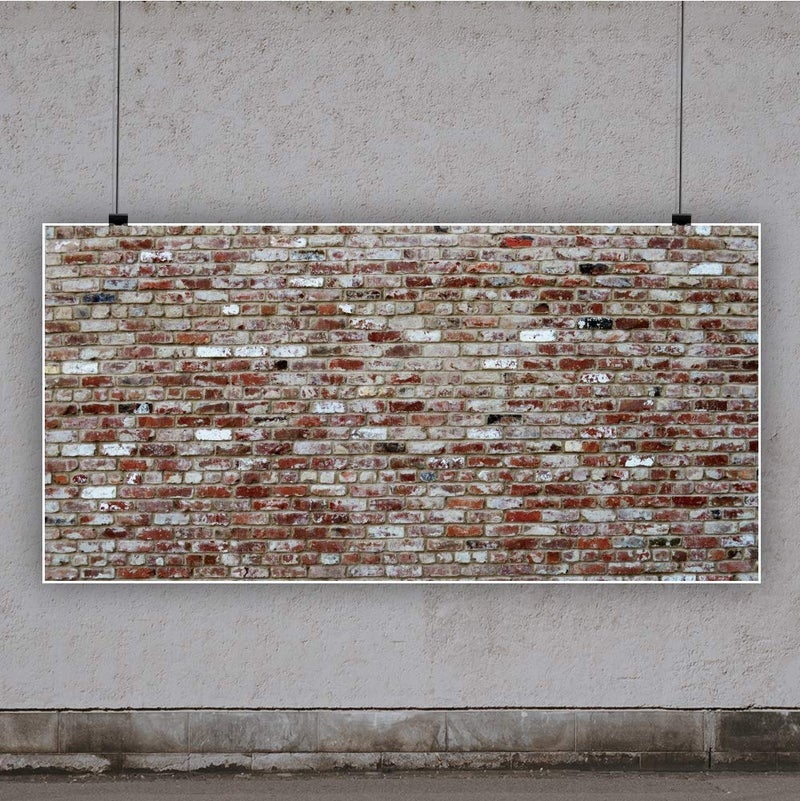 Laeacco 20x10ft Vintage Brick Wall Photo Backdrop Retro Style Rustic Red Brick Wall Photography Background Newborn Baby Girls Adults Portraits Studio Birthday Party Wedding Graduation Home Decoration - Image 2